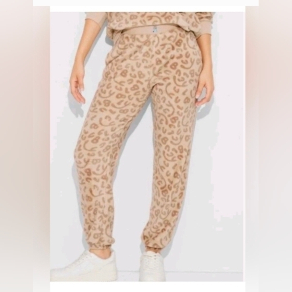Bluey Print Woobie Graphic Joggers Brown Women's